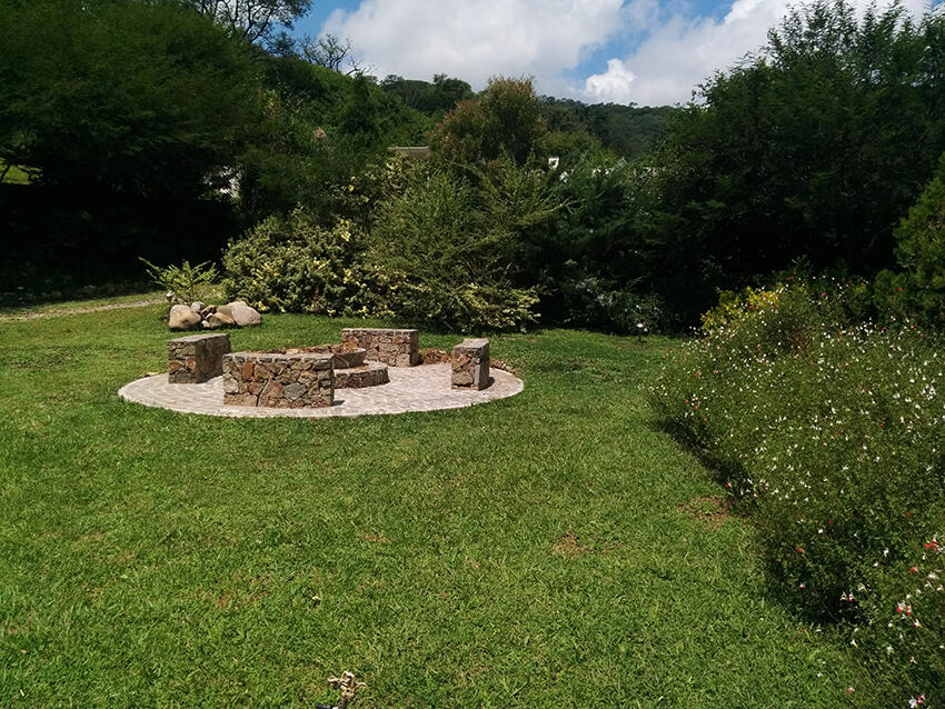Sector de fogón para un jardín particular (Jujuy 2021)